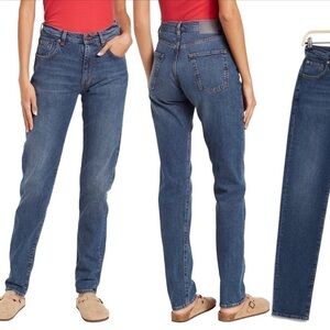 6397 Brand Women Contemporary Loose Slim Skinny Jeans Size 24 One Year Wash Blue